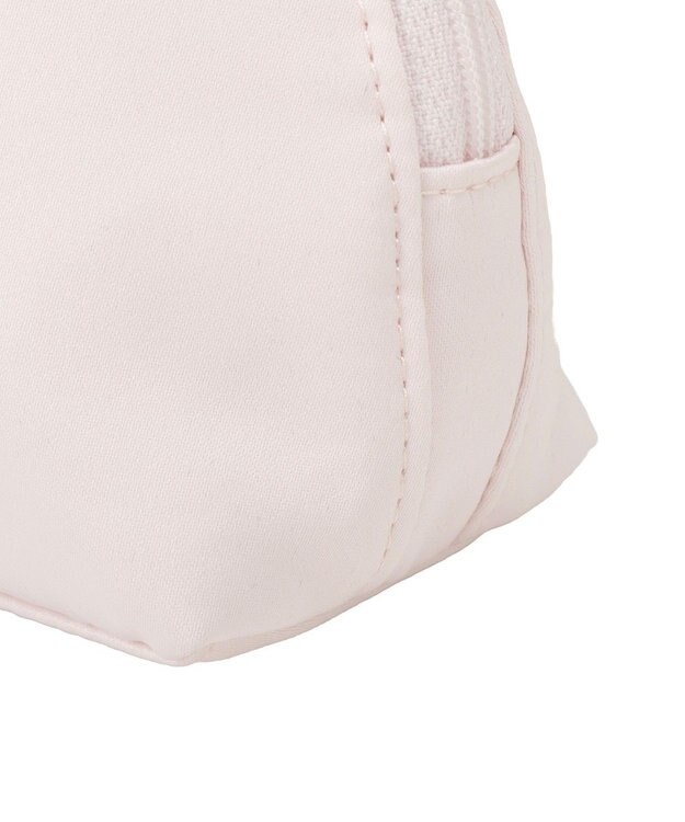 Maison de FLEUR サテンリボンラウンドポーチ Pink