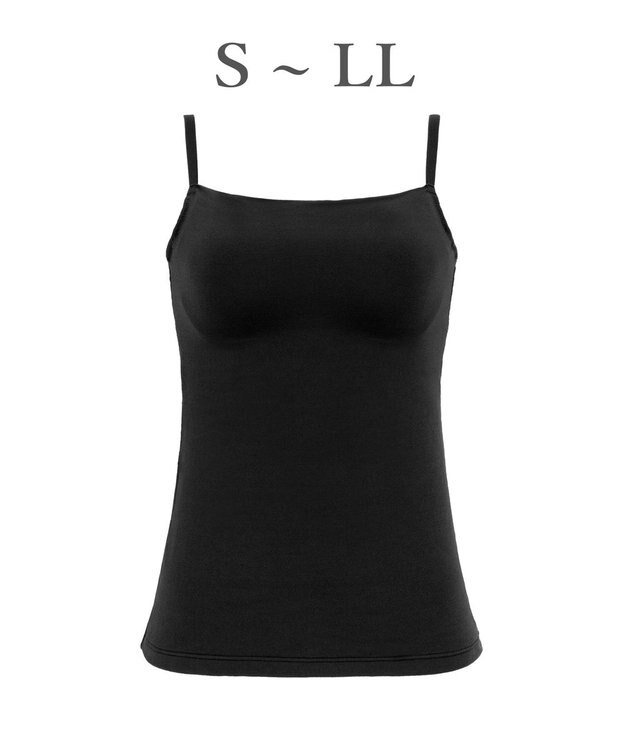 BRADELIS New York 【BRADELIS Me / ノンワイヤー】デイリーコンフォートブラトップ 補正下着 カップ付き ブラトップ ブラック