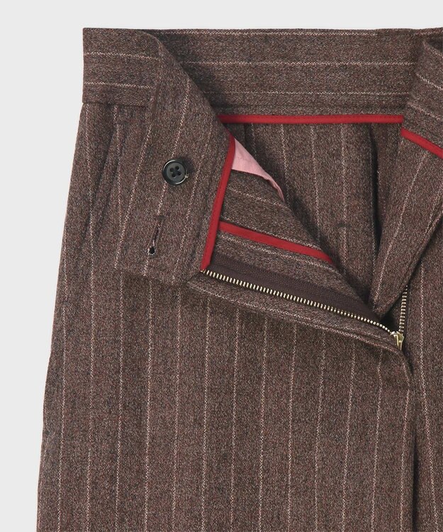 Paul Smith ストライプ ウール カーゴパンツ ブラウン