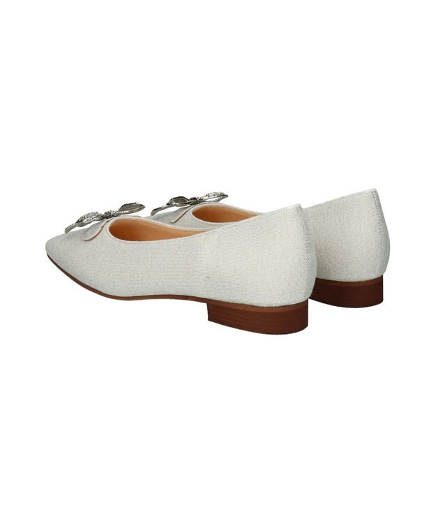 Bridget Birkin 【Bridget Birkin】ビジューリボンラメパンプス シルバー雑材