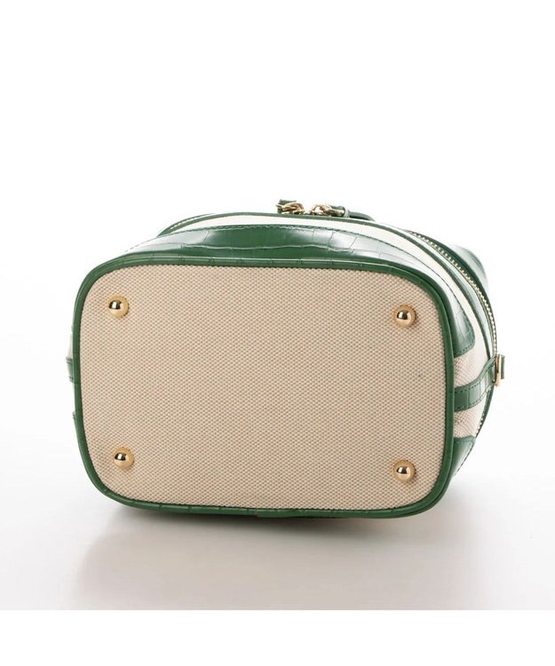 UNBILLION kakatoo バンブーハンドル2wayバニティバッグ グリーン