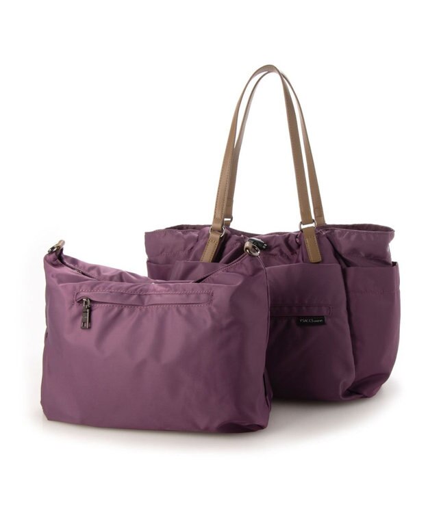 Y'SACCS 【Y’SACCS vous et】ポーチ付き3WAYトート パープル