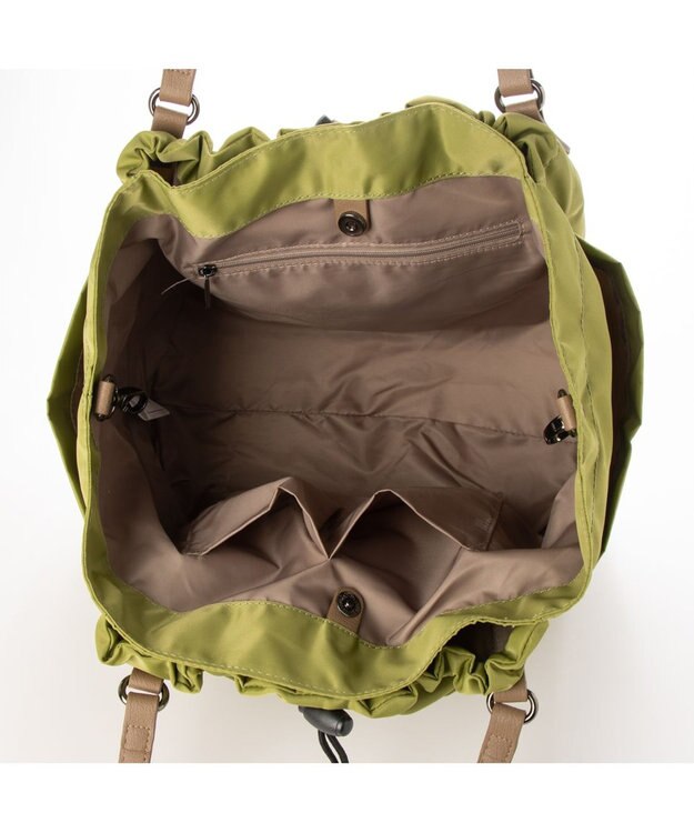 Y'SACCS 【Y’SACCS vous et】ポーチ付き3WAYトート グリーン