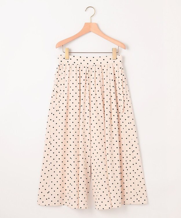 組曲 L 【WEB限定】ドットプリントデシン フリルパンツ エクリュ×ブラック系5
