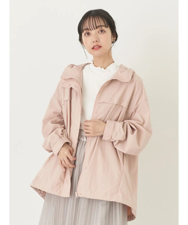 earth music&ecology テックパーカー Pink