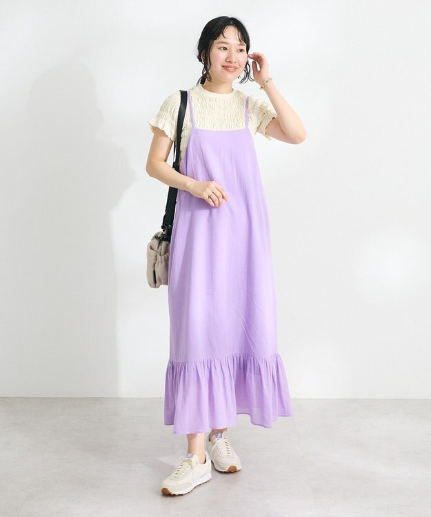CRAFT STANDARD BOUTIQUE ティアードキャミワンピース Purple