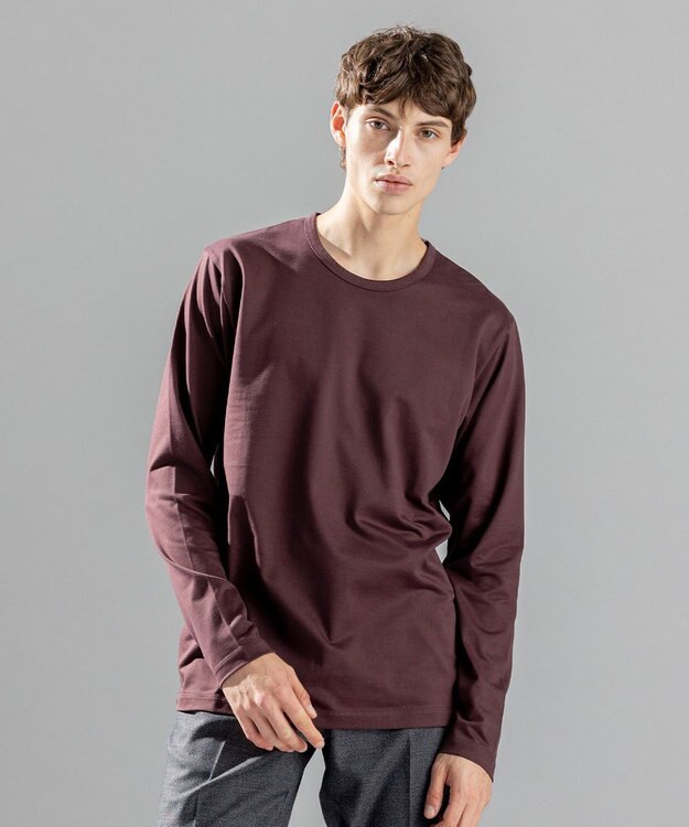 JOSEPH HOMME スビンソフトジャージー　長袖カットソー ブラウン系