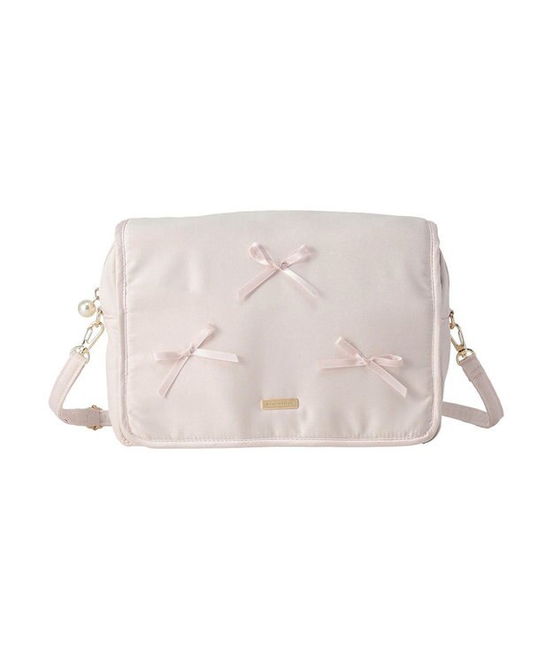 Maison de FLEUR リボン付き２Ｗａｙマルチケース Pink