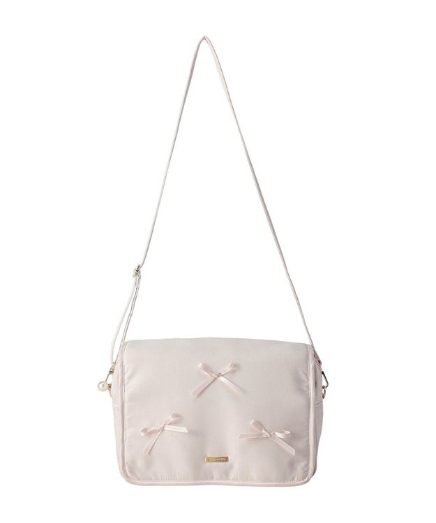 Maison de FLEUR リボン付き２Ｗａｙマルチケース Pink