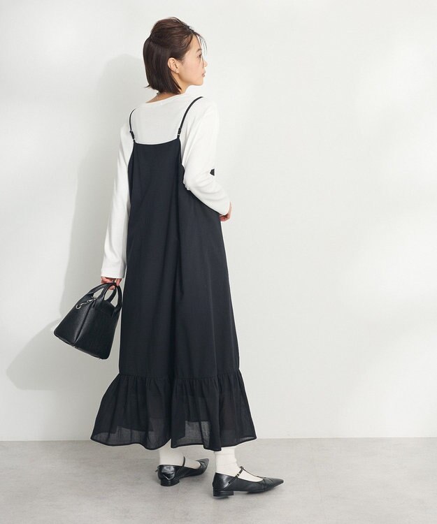 CRAFT STANDARD BOUTIQUE ティアードキャミワンピース Black