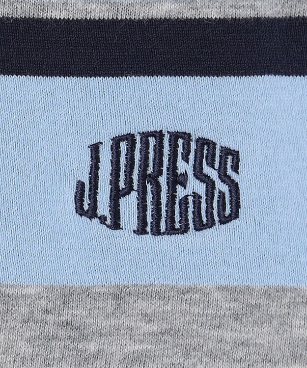 J.PRESS KIDS 【140-170cm】マルチボーダー 半袖Ｔシャツ サックスブルー