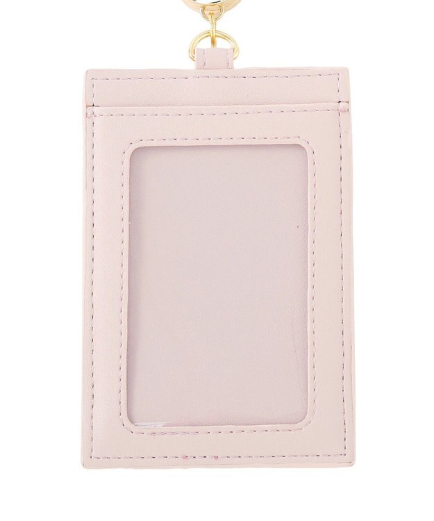 Maison de FLEUR リール付きフラワーガーデン柄パスケース Pink