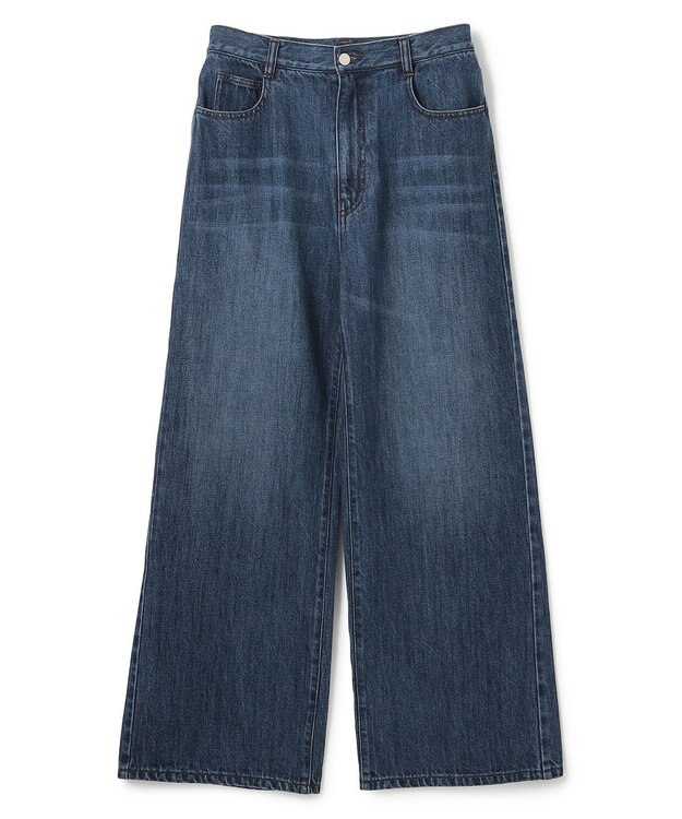 BEIGE， 【新色追加】MARCK / ワイドバギーパンツ Indigo Blue