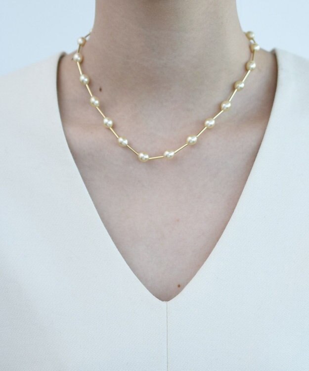 monshiro スカビオサ ネックレス ホワイト