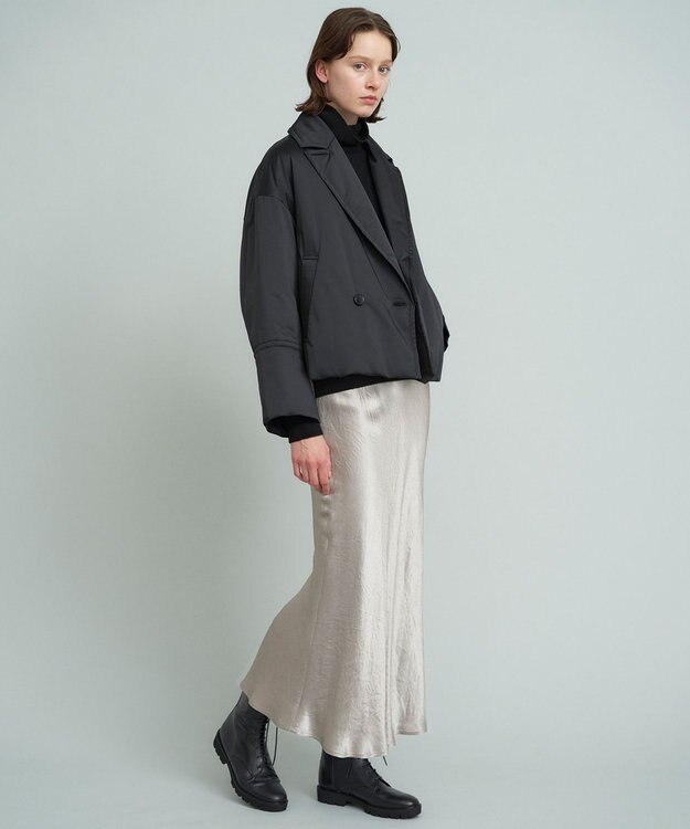 23区 【SACRA】パディングタフタ ショートコート ブラック系