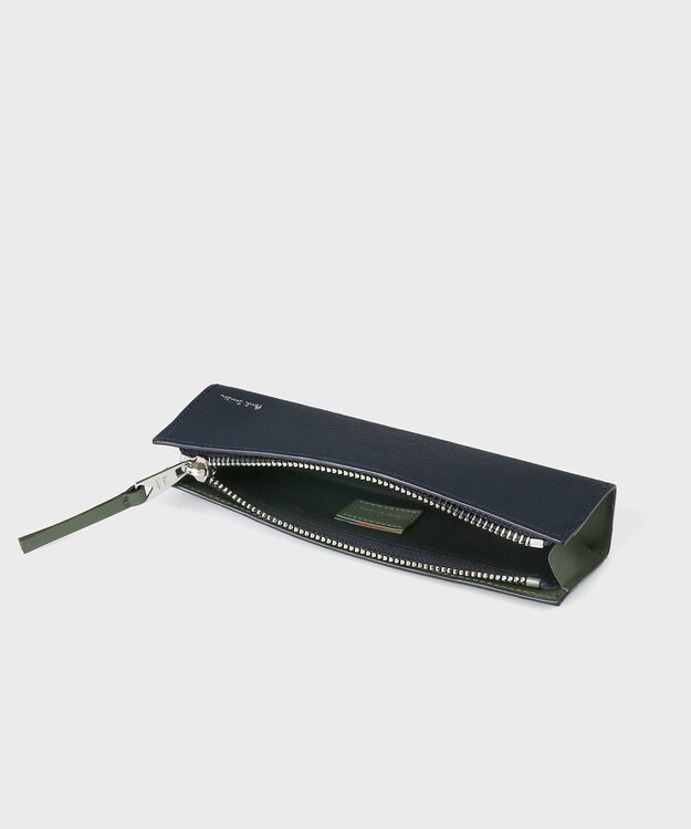 Paul Smith ブライトストライププラー ペンケース ネイビー