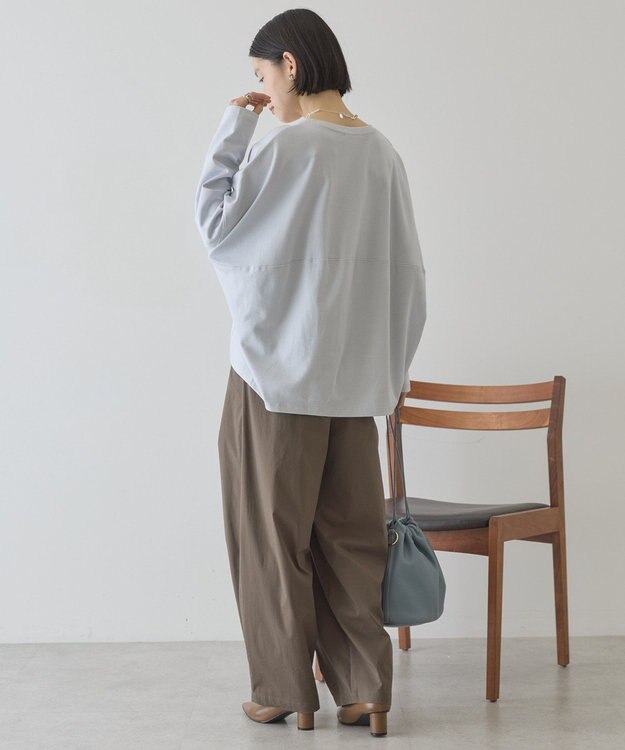 AMERICAN HOLIC 【先行予約】【UVカット】コクーンポンチプルオーバー Light Gray