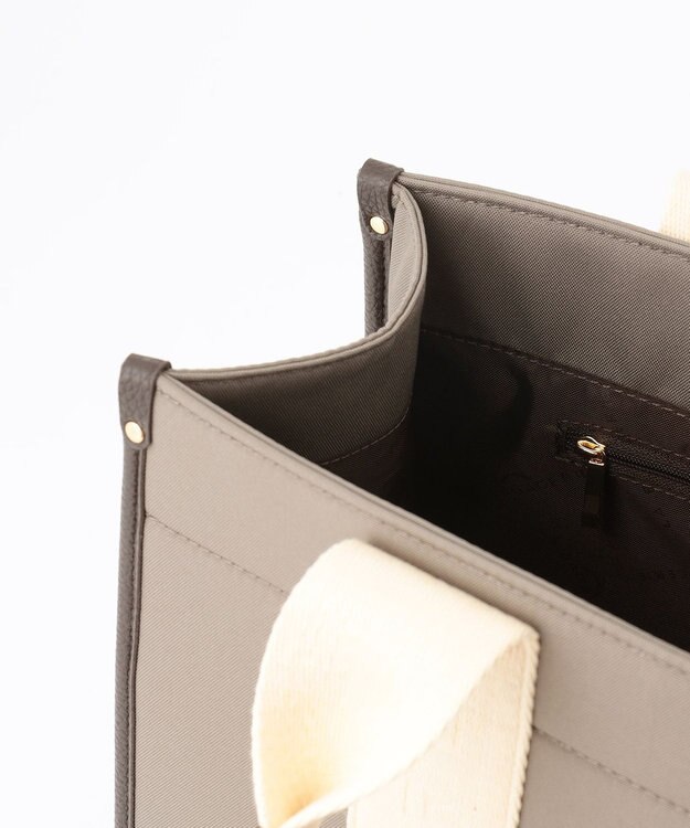 LA BAGAGERIE ロゴテープトートバッグ　Mサイズ グレージュ