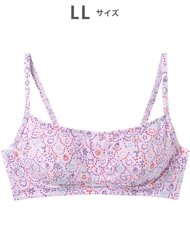 tsumori chisato SLEEP ツモリチサト ノンワイヤーブラ ブラジャー 綿100%(パッド受け) レディース UBX561 /ワコール パープル