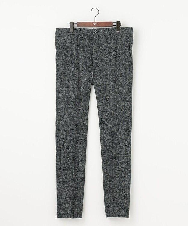 JOSEPH ABBOUD 【キングサイズ・ストレッチ】フランネルジャージ パンツ ブラック系