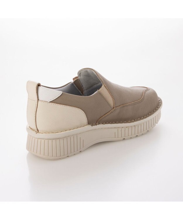 ing <ing>【サスティナブル】厚底スリッポンスニーカー オークコンビ