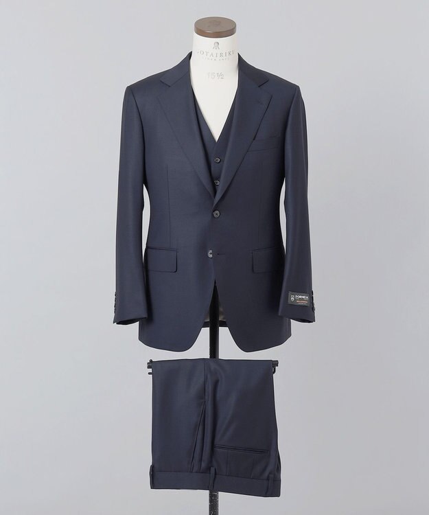 GOTAIRIKU 【DORMEUIL】MILLENNIAL 3ピーススーツ ネイビー系