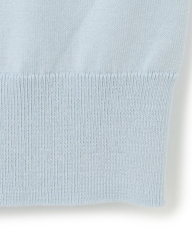 23区 L 【アンサンブル対応/洗える】プレミアム コットン カーディガン スカイブルー系