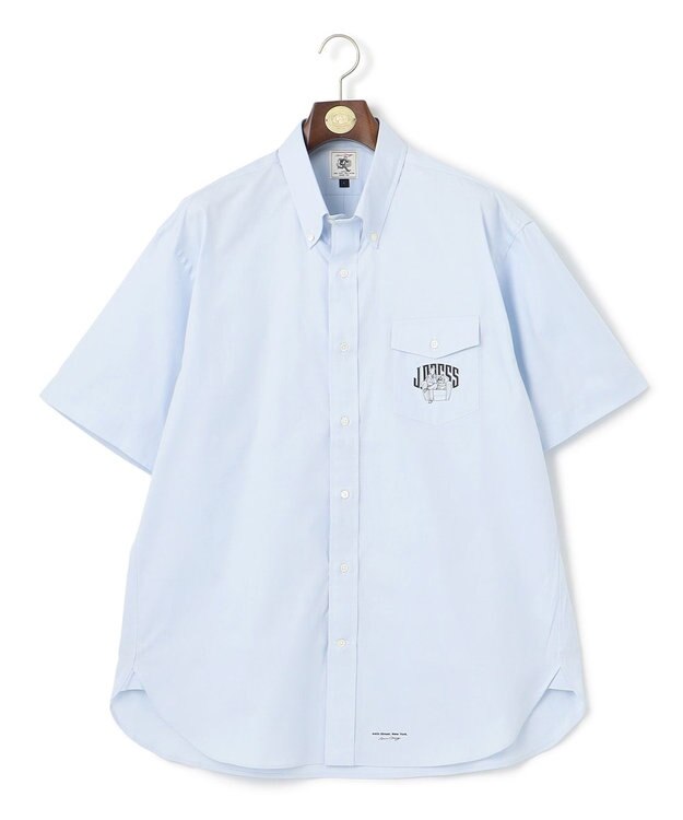 J.PRESS MEN 【AaronChang】【UNISEX】ピンオックス シャツ / バギーフィット サックスブルー系