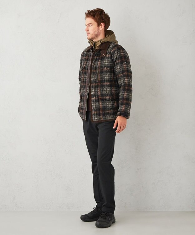 JOSEPH ABBOUD MOUNTAIN 【UNISEX】軽量/中綿 ダブルフェイスブルゾン 黄土色系4