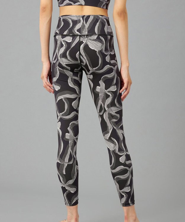 Chacott Chacott BALANCE リボンプリントレギンス ブラックプリント