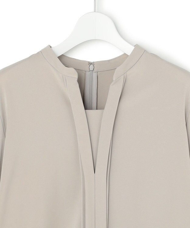 ICB L Fied キーネック ブラウス トープ