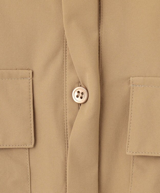 ICB 【接触冷感・UVカット・撥水・洗える】 プルーフ4WAYタフタ ブラウス コルク系