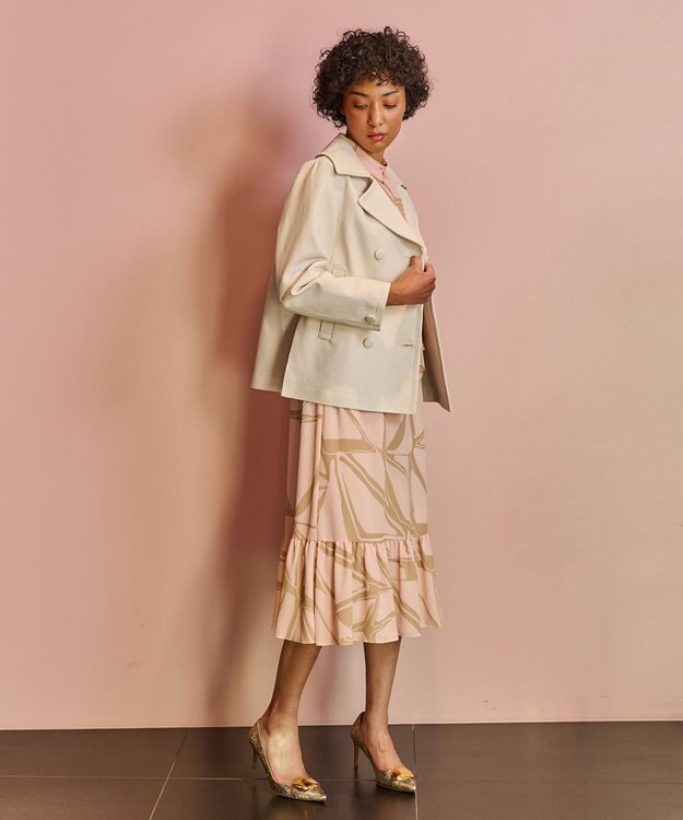 GRACE CONTINENTAL ラムレザーＰコート キナリ