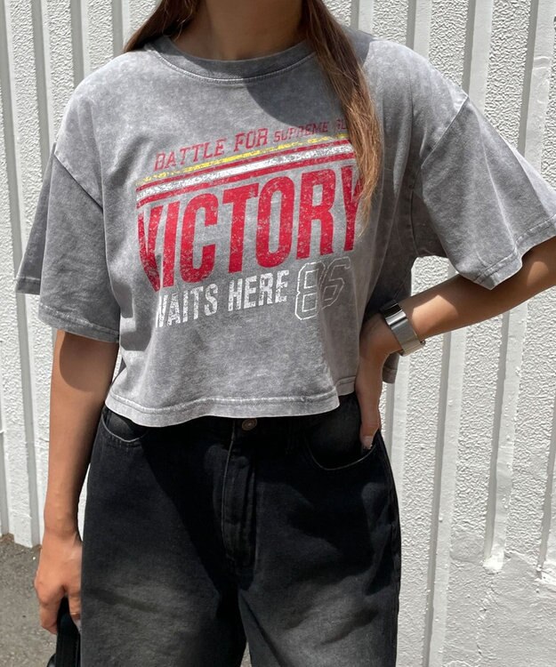 WEGO ヴィンテージウォッシュショートT 柄8