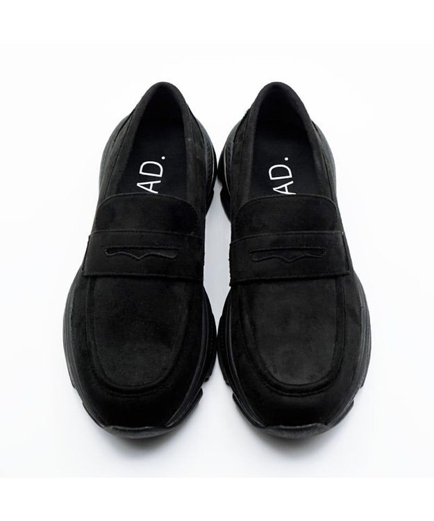 APOM ウォーターレジストスニーカーローファー ブラックスエード