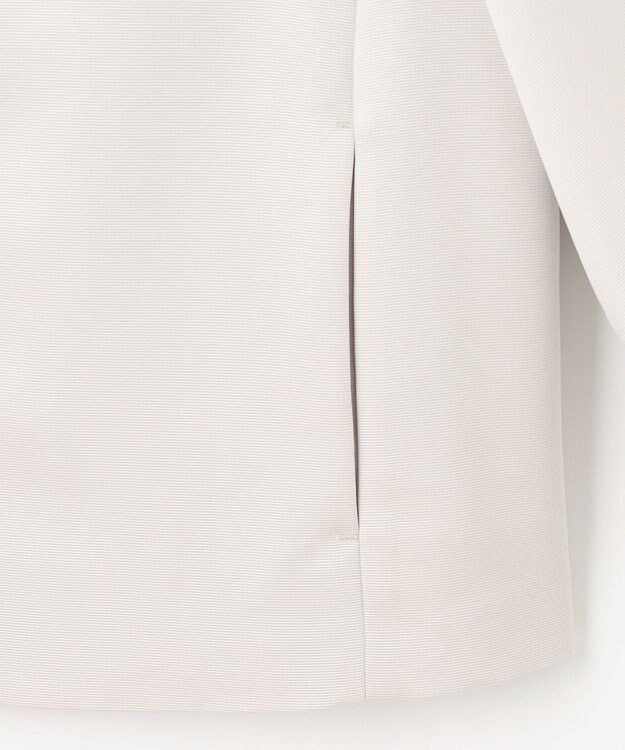 自由区 S 【洗える】グログランパフスリーブ ジャケット ベージュ