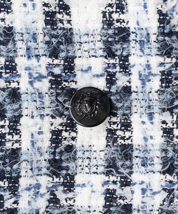 BEIGE， BERYL / ファンシーツイードダブルジャケット Navy Mix