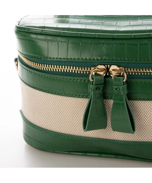 UNBILLION kakatoo バンブーハンドル2wayバニティバッグ グリーン