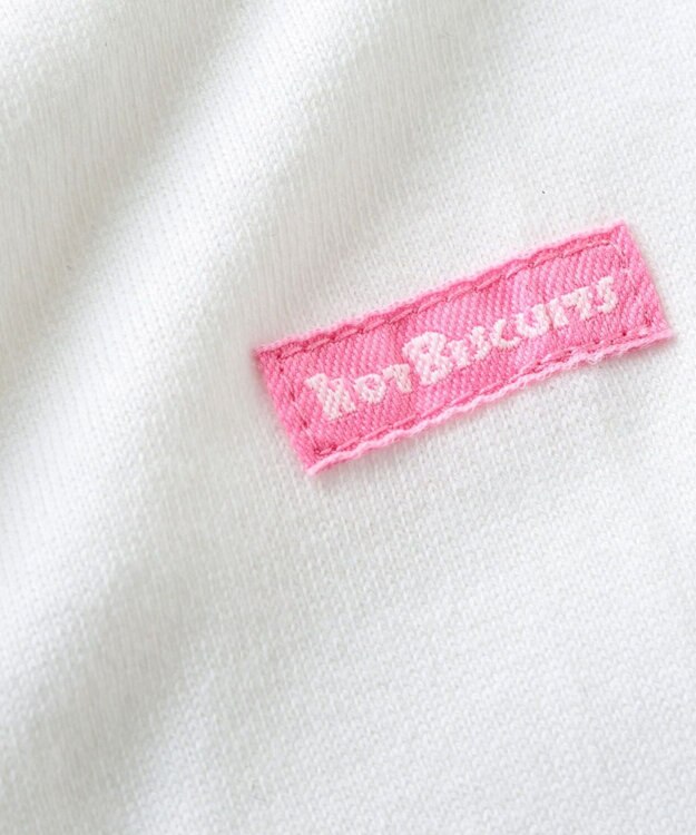 MIKI HOUSE HOT BISCUITS 【70-140cm】 ワンポイント長袖Ｔシャツ 白