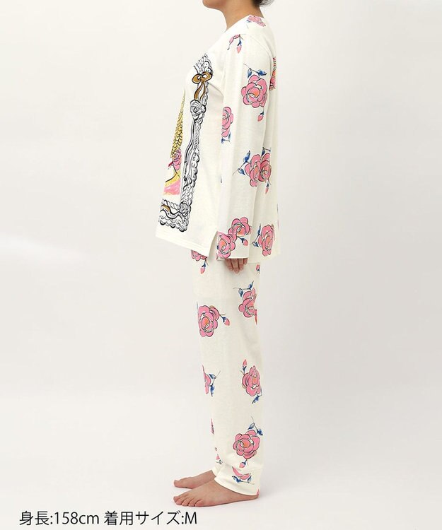 tsumori chisato SLEEP ツモリチサト パジャマ 長袖 長ズボン 綿100%(本体) レディース UDX583 /ワコール アイボリー