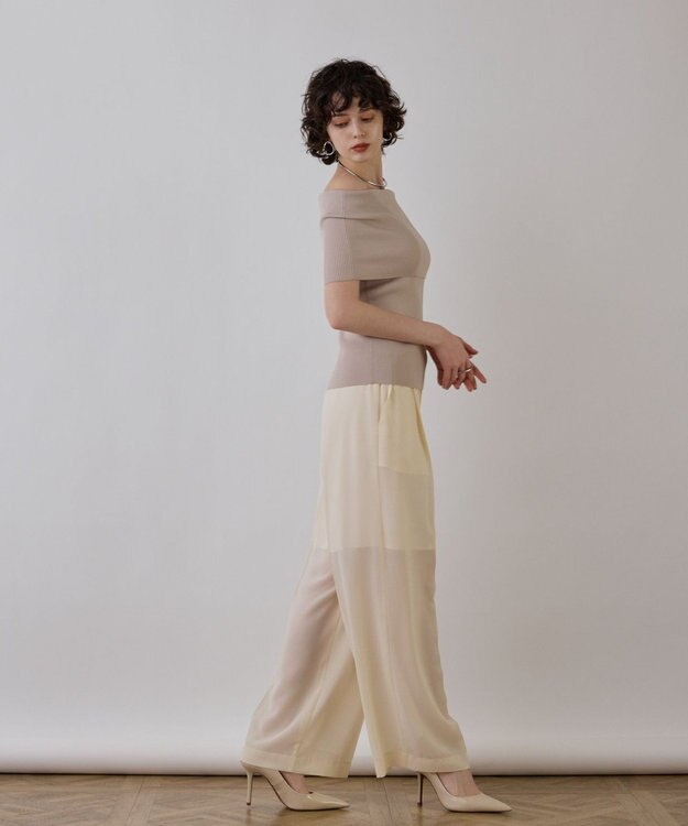 GRACE CONTINENTAL ソフトファイユパンツ キナリ