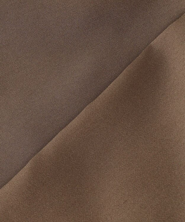 組曲 S 【洗える・涼感】シアーボイルギャザー ブラウス ダークブラウン系