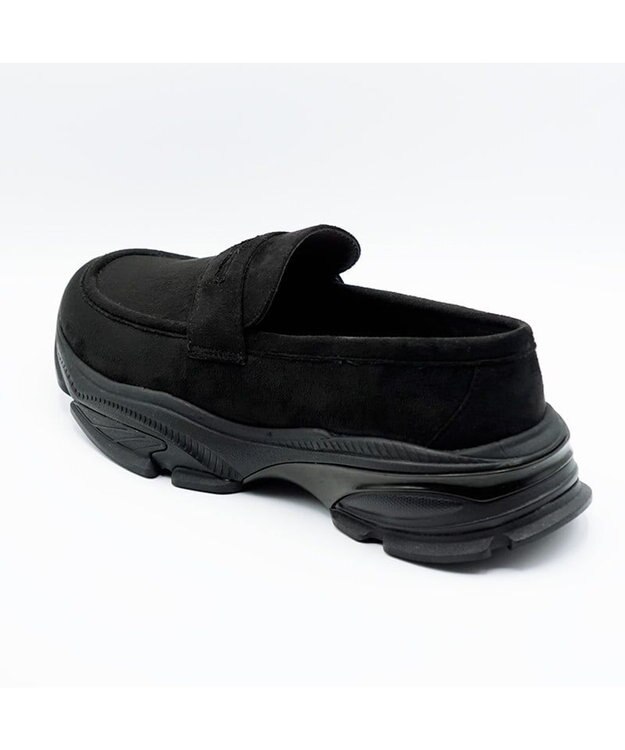 APOM ウォーターレジストスニーカーローファー ブラックスエード