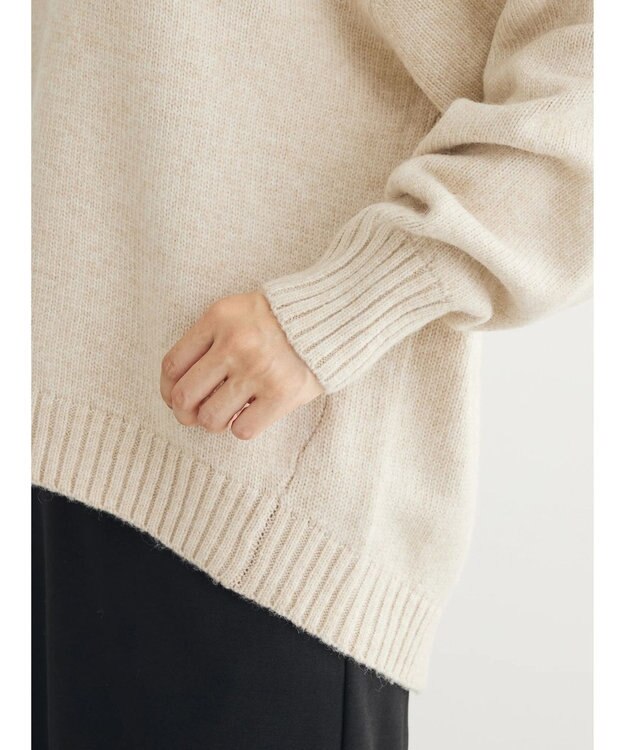 Green Parks ＭｉｘカラーＶネックニットプルオーバー Light Beige