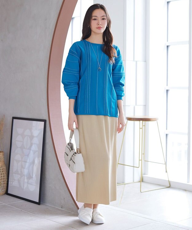 Tiaclasse L 【おのののかさん着用】クリスタルプリーツスカート ベージュ