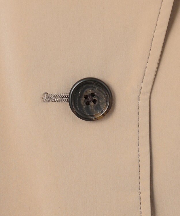 J.PRESS LADIES 【洗える・撥水】Reポリアーティローザ シングル トレンチコート ブラウン系