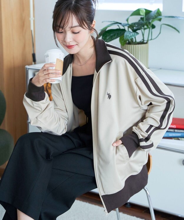WEGO 【ユニセックス着用ITEM/追加カラー】U.S. POLO ASSN.ライントラックジャケット ベージュ