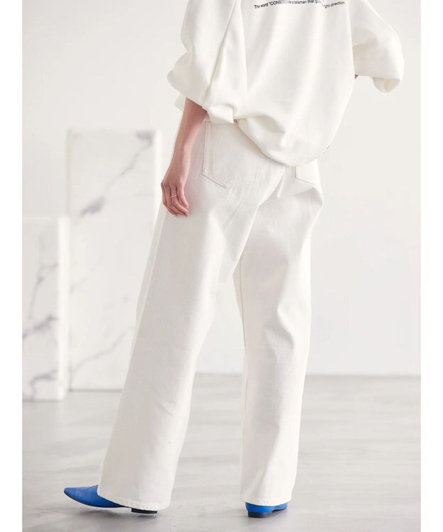 AMERICAN HOLIC ワイドデニム White