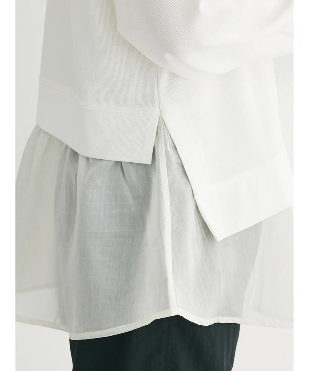 Green Parks 前後２ｗａｙシアードッキングチュニック Off White