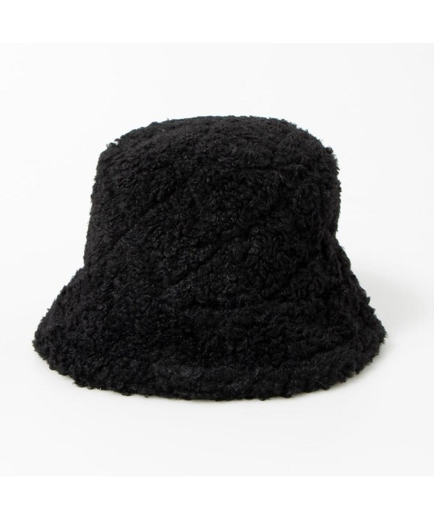UNBILLION カシュネ cache nez / キルティングフェイクファーバケットハット ブラック